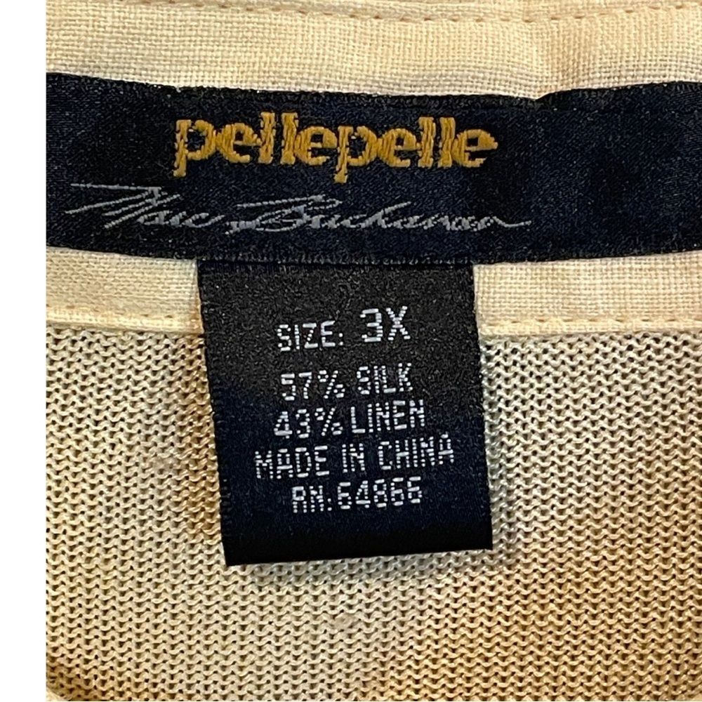 Vintage Pelle Pelle Marc Buchanan Men’s Silk & Linen Shirt 3XL - Picture 7 of 9